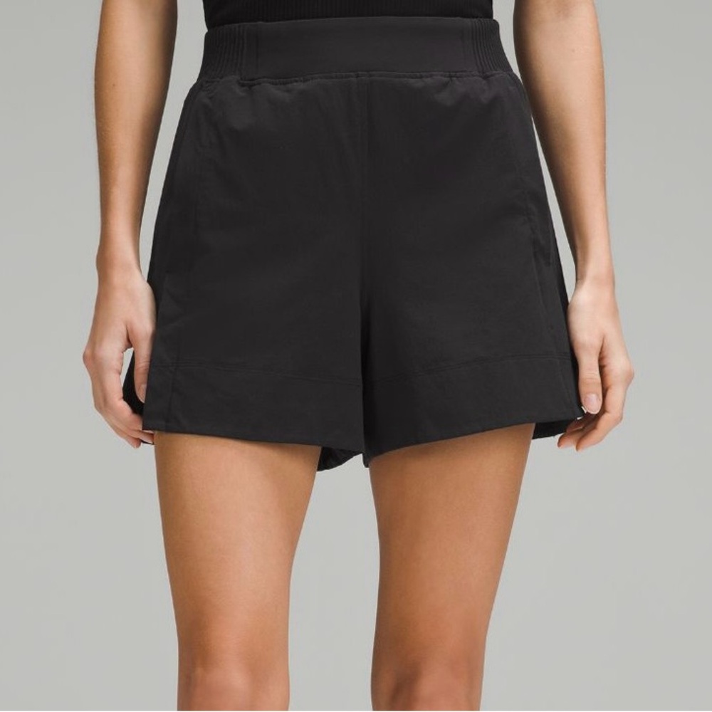 lululemon athletica Black High Waist Shorts